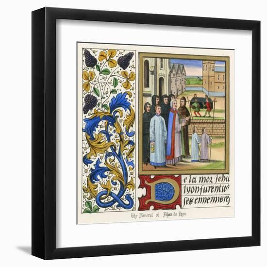 Funerals, Jehan de Lyon-null-Framed Art Print