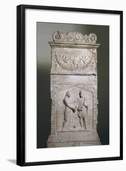 Funerary Altar with Wedding Scene-null-Framed Giclee Print