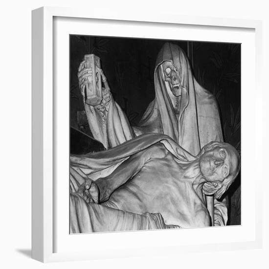 Funerary Monument, Notre Dame, Paris-Simon Marsden-Framed Giclee Print