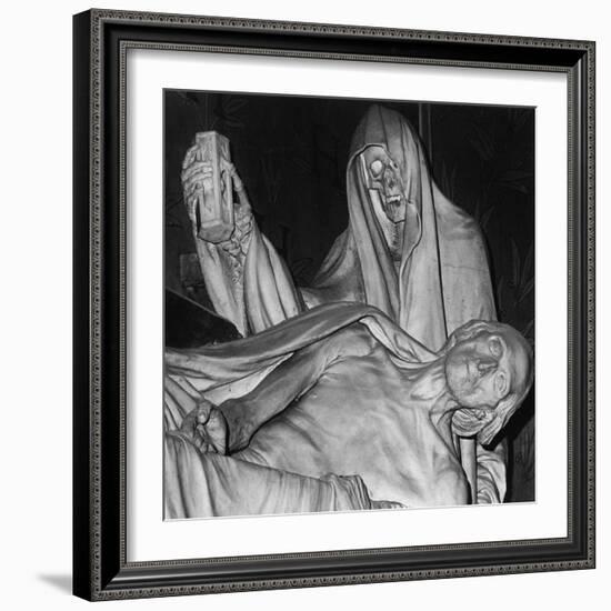 Funerary Monument, Notre Dame, Paris-Simon Marsden-Framed Giclee Print