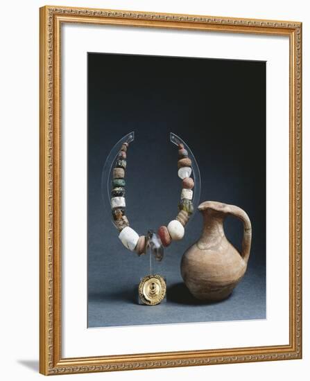 Funerary Objects from a Woman's Tomb, from Nocera Umbra, Italy-null-Framed Giclee Print