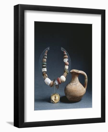 Funerary Objects from a Woman's Tomb, from Nocera Umbra, Italy-null-Framed Giclee Print