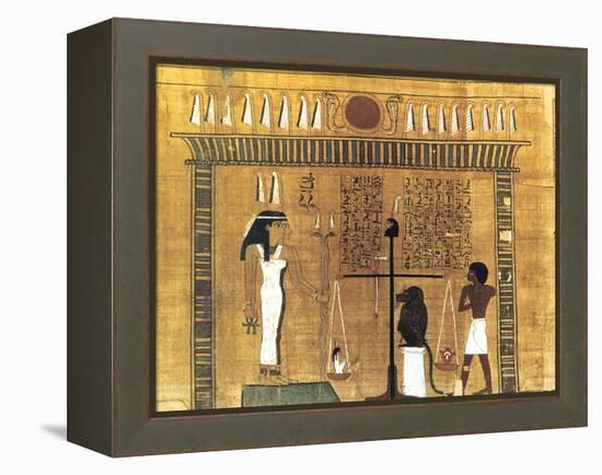 Funerary Papyrus, Ancient Egyptian, 18th Dynasty, 1550-1293 BC-null-Framed Premier Image Canvas