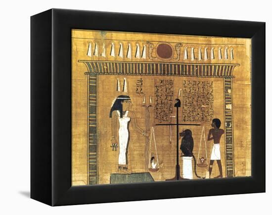 Funerary Papyrus, Ancient Egyptian, 18th Dynasty, 1550-1293 BC-null-Framed Premier Image Canvas