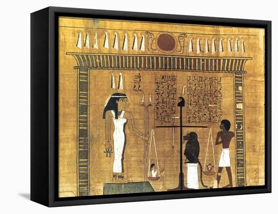 Funerary Papyrus, Ancient Egyptian, 18th Dynasty, 1550-1293 BC-null-Framed Premier Image Canvas