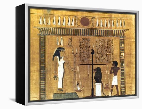 Funerary Papyrus, Ancient Egyptian, 18th Dynasty, 1550-1293 BC-null-Framed Premier Image Canvas