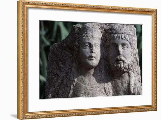 Funerary Stele from Roman City of Timgad-null-Framed Photographic Print