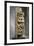 Funerary Stele in Limestone Composed of Two Tabernacles Leaning Against Column-null-Framed Giclee Print