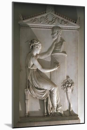 Funerary Stele of Ottavio Trento-Antonio Canova-Mounted Giclee Print