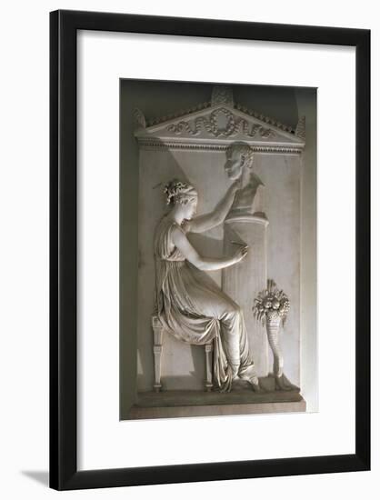 Funerary Stele of Ottavio Trento-Antonio Canova-Framed Giclee Print