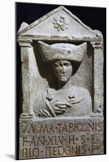 Funerary Stele of Umma in Pannonian Costume from Au Am Leithaberg, Austria-null-Mounted Giclee Print