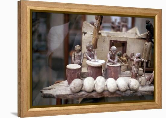 Funerary Tomb Model of a Bakery, Ancient Egyptian-null-Framed Premier Image Canvas