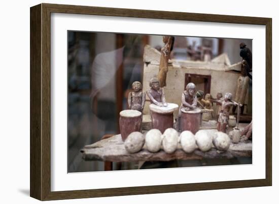 Funerary Tomb Model of a Bakery, Ancient Egyptian-null-Framed Photographic Print