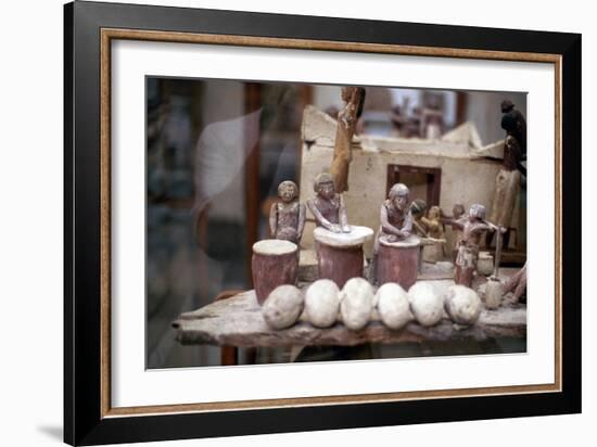 Funerary Tomb Model of a Bakery, Ancient Egyptian-null-Framed Photographic Print