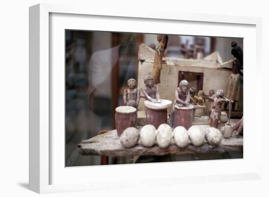 Funerary Tomb Model of a Bakery, Ancient Egyptian-null-Framed Photographic Print