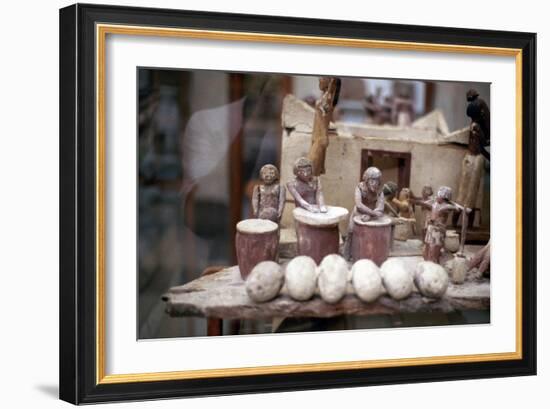 Funerary Tomb Model of a Bakery, Ancient Egyptian-null-Framed Photographic Print