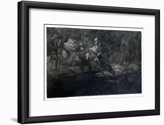 Funereal Riddle, 1819-1823-Francisco de Goya-Framed Giclee Print