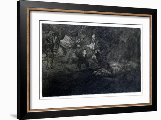 Funereal Riddle, 1819-1823-Francisco de Goya-Framed Giclee Print