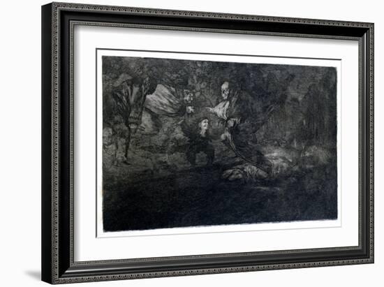 Funereal Riddle, 1819-1823-Francisco de Goya-Framed Giclee Print