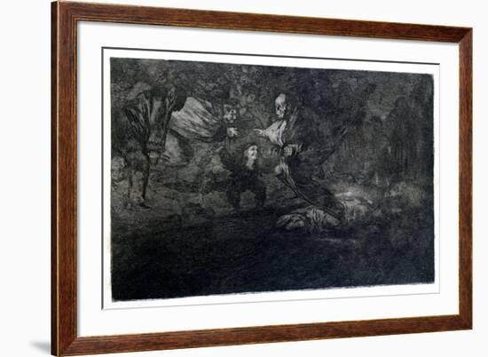 Funereal Riddle, 1819-1823-Francisco de Goya-Framed Giclee Print