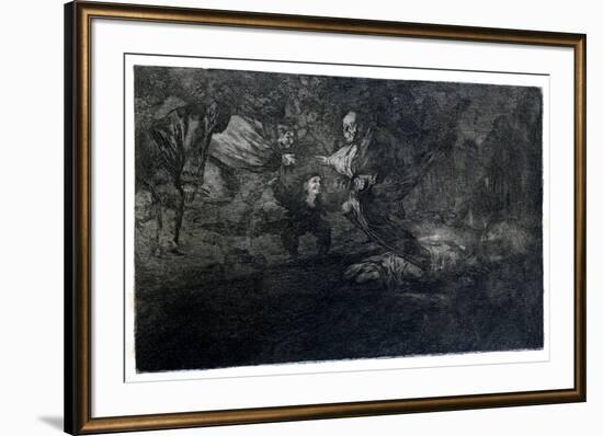 Funereal Riddle, 1819-1823-Francisco de Goya-Framed Giclee Print