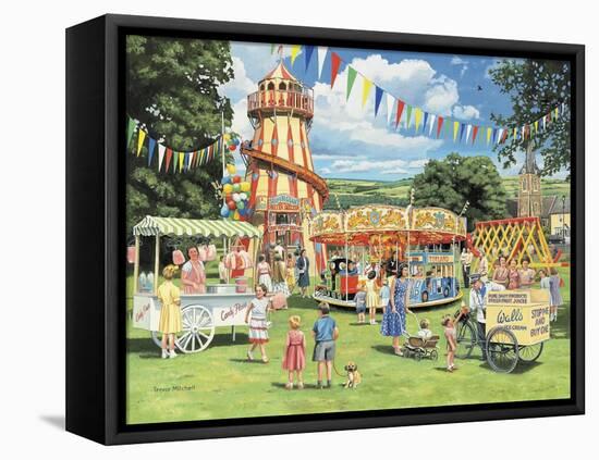 Funfair on the Green-Trevor Mitchell-Framed Premier Image Canvas