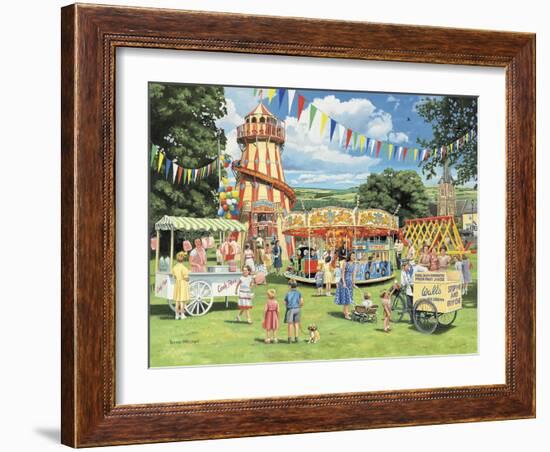 Funfair on the Green-Trevor Mitchell-Framed Giclee Print