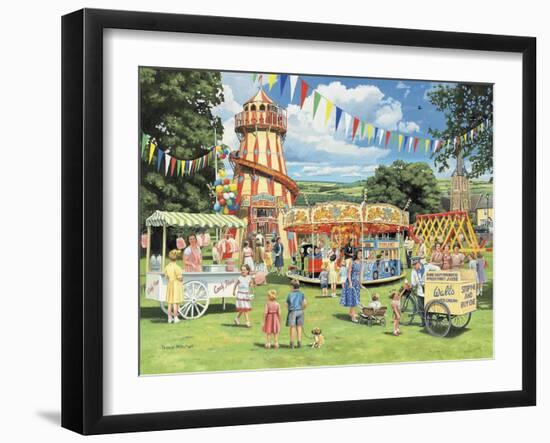 Funfair on the Green-Trevor Mitchell-Framed Giclee Print