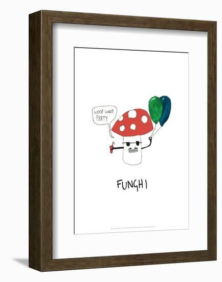 Funghi - Tom Cronin Doodles Cartoon Print-Tom Cronin-Framed Giclee Print