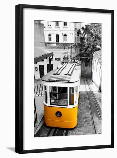 Funicular (Elevador Do Lavra) in Lisbon, Portugal-Zoom-zoom-Framed Photographic Print