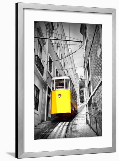 Funicular (Elevador Do Lavra) in Lisbon, Portugal-Zoom-zoom-Framed Photographic Print