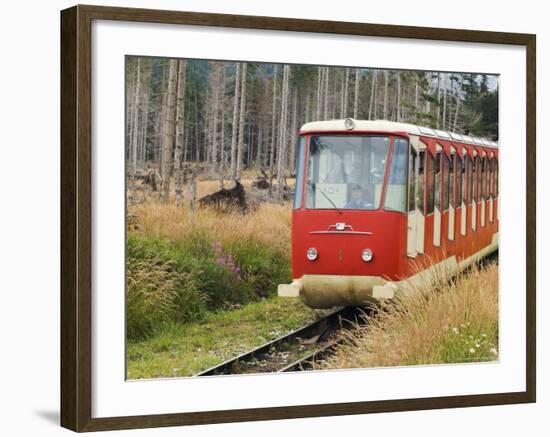 Funicular Railway, High Tatras Mountains (Vyoske Tatry), Tatra National Park, Slovakia-Christian Kober-Framed Photographic Print