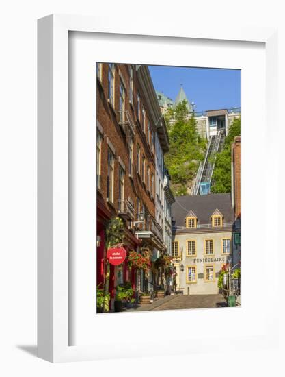 Funicular to Old Upper Town, Quebec City, Quebec, Canada.-Jamie & Judy Wild-Framed Photographic Print