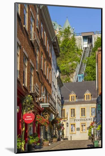 Funicular to Old Upper Town, Quebec City, Quebec, Canada.-Jamie & Judy Wild-Mounted Photographic Print