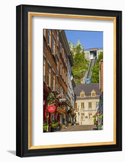 Funicular to Old Upper Town, Quebec City, Quebec, Canada.-Jamie & Judy Wild-Framed Photographic Print