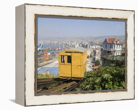 Funicular, Valparaiso, Chile, South America-Michael Snell-Framed Premier Image Canvas