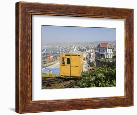 Funicular, Valparaiso, Chile, South America-Michael Snell-Framed Photographic Print