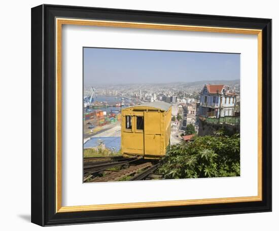 Funicular, Valparaiso, Chile, South America-Michael Snell-Framed Photographic Print