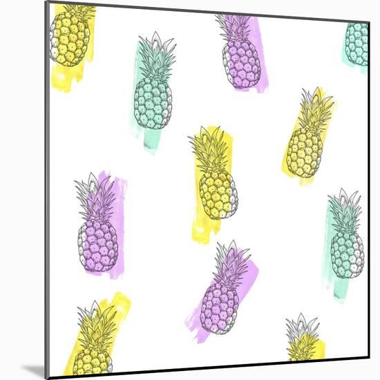 Funky Ananas-Robert Farkas-Mounted Giclee Print