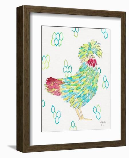 Funky Chicken 1-Beverly Dyer-Framed Art Print