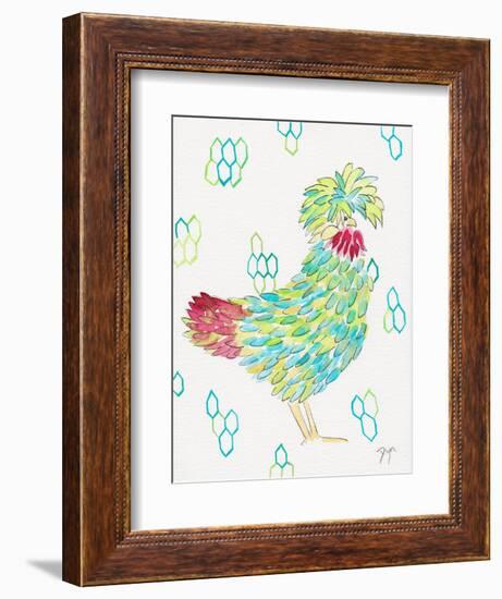 Funky Chicken 1-Beverly Dyer-Framed Art Print