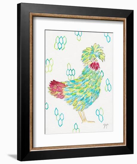 Funky Chicken 1-Beverly Dyer-Framed Art Print