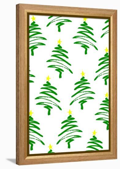 Funky Christmas Trees, 2017-Louisa Hereford-Framed Premier Image Canvas