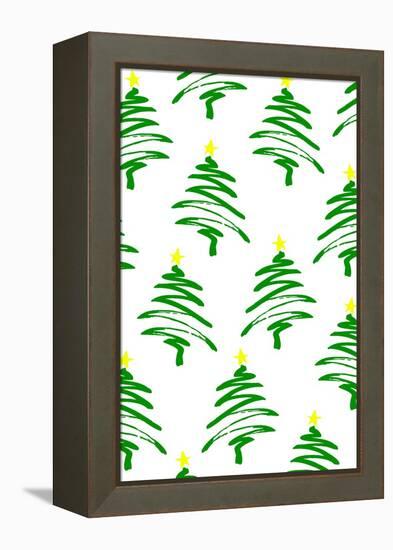 Funky Christmas Trees, 2017-Louisa Hereford-Framed Premier Image Canvas