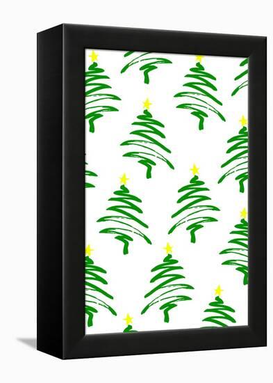 Funky Christmas Trees, 2017-Louisa Hereford-Framed Premier Image Canvas