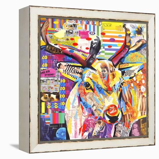 Funky Deer-James Grey-Framed Stretched Canvas