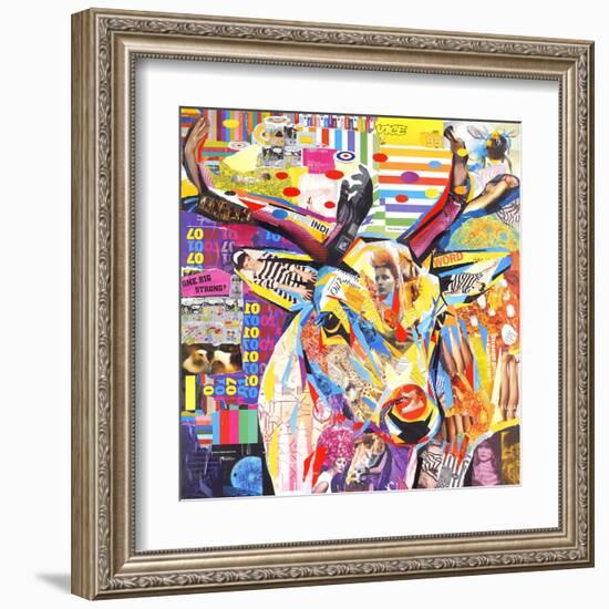 Funky Deer-James Grey-Framed Art Print