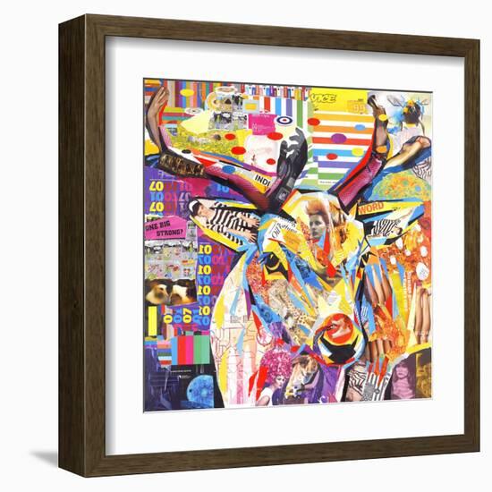 Funky Deer-James Grey-Framed Art Print