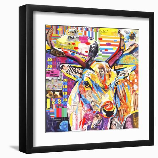 Funky Deer-James Grey-Framed Art Print