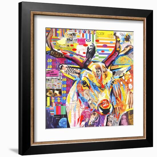 Funky Deer-James Grey-Framed Art Print